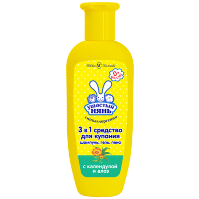 Средство для купания Ушастый Нянь с головы до ножек 250 мл