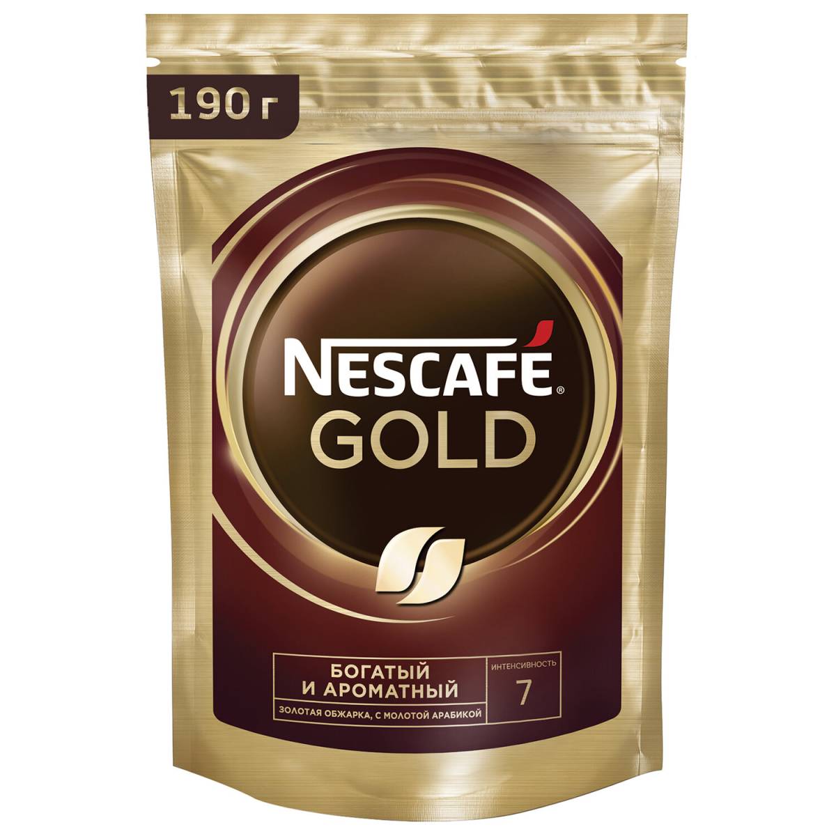 Кофе Nescafe Gold растворимый сублимированный 190 г, м/у: купить в Москве с  доставкой по цене 443 руб. - Apeti.ru