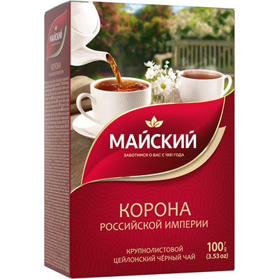 Чай Майский Корона Российской Империи 100 г в Apeti.ru Чай Майский Корона Российской Империи 100 г в интернет-магазине свежих фермерских продуктов Apeti.ru