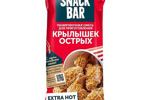  Смесь панировочная Гурмикс Snack Bar для приготовления крылышек острых 240 г в интернет-магазине продуктов с Преображенского рынка Apeti.ru