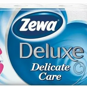  Туалетная бумага Zewa Deluxe трехслойная белая delicate care 8 шт в интернет-магазине свежих фермерских продуктов Apeti.ru