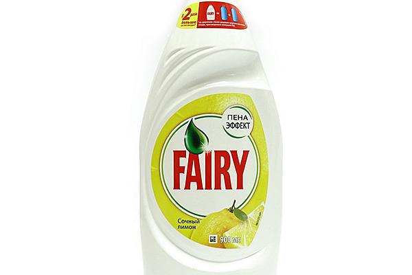 Средство для мытья посуды Fairy сочный лимон 900 мл в интернет-магазине продуктов с Преображенского рынка Apeti.ru