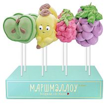 Маршмеллоу SOFI на палочке Веселые фрукты 20 г