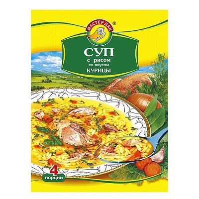 Суп с рисом со вкусом курицы Мастер Дак 60 г