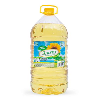 Масло подсолнечное Элита рафинированное дезодорированное 5 л в Apeti.ru Масло подсолнечное Элита рафинированное дезодорированное 5 л в интернет-магазине свежих фермерских продуктов Apeti.ru