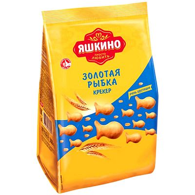 Крекер Яшкино золотая рыбка 180 г