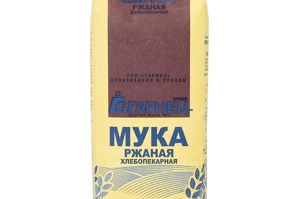  Мука ржаная Гарнец хлебопекарная 500 г в интернет-магазине продуктов с Преображенского рынка Apeti.ru