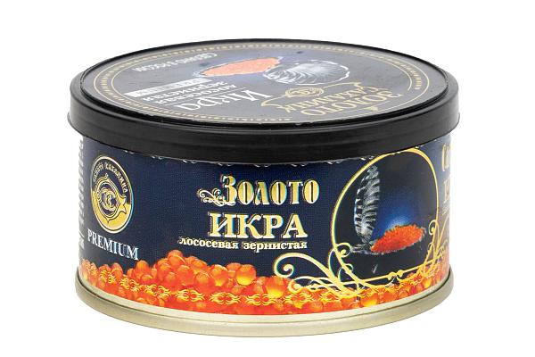  Красная икра кеты Золото Сахалина 140г ж/б в интернет-магазине продуктов с Преображенского рынка Apeti.ru