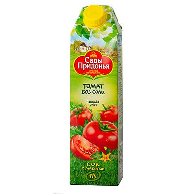 Сок Сады Придонья томатный с мякотью 1 л