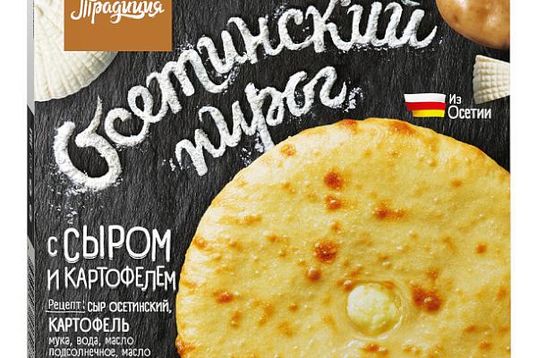  Пирог осетинский Давняя традиция с сыром и картофелем 450 г в интернет-магазине продуктов с Преображенского рынка Apeti.ru