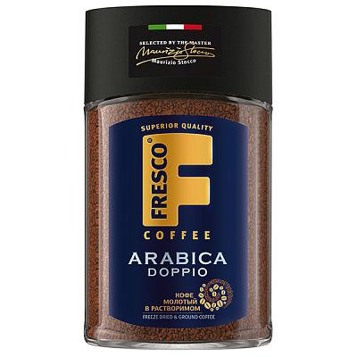  Кофе Fresco arabica doppio сублимированный с добавлением молотого 100 г в интернет-магазине свежих фермерских продуктов Apeti.ru