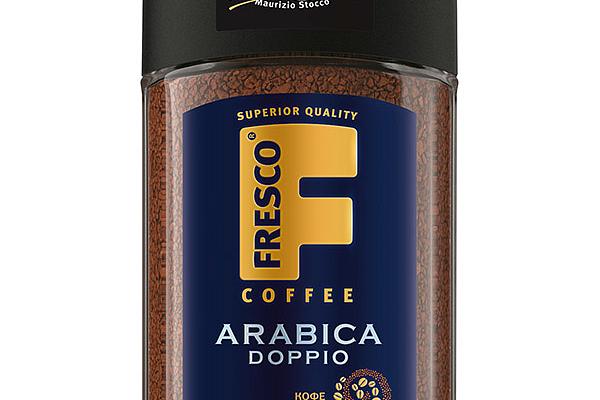  Кофе Fresco arabica doppio сублимированный с добавлением молотого 100 г в интернет-магазине продуктов с Преображенского рынка Apeti.ru