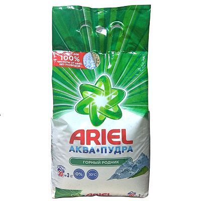 Стиральный порошок Ariel автомат горный родник 3 кг