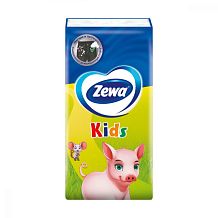 Платочки носовые ZEWA KIDS 3-х слойные белые 1шт