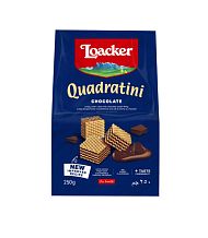 Вафли Loacker Квадратини Шоколад, 250г