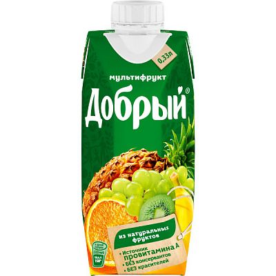 Нектар Добрый мультифрукт 0,33 л