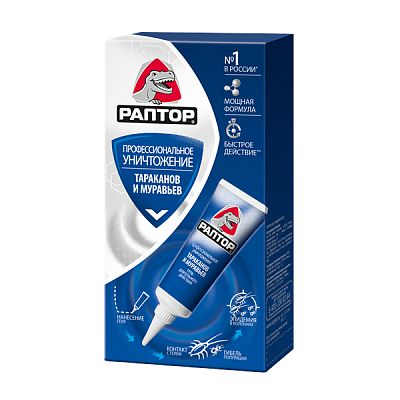 Гель Раптор от тараканов и муравьев 75 мл