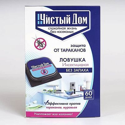 Ловушка без запаха Чистый Дом от тараканов 6 шт