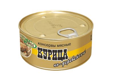 Курица тушеная по-деревенски ЭкоПрод первый сорт 325 г