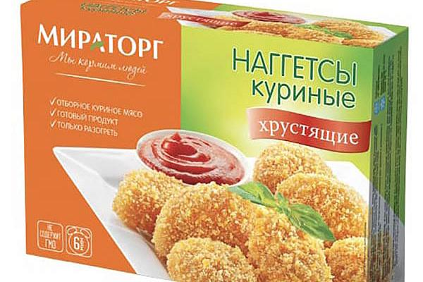  Наггетсы Мираторг куриные хрустящие замороженные 300 г  в интернет-магазине продуктов с Преображенского рынка Apeti.ru