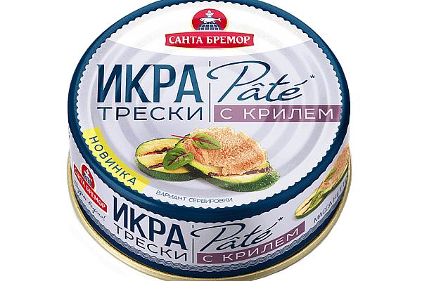  Икра трески с крилем "Пате" деликатесная пастеризованная 90 г в интернет-магазине продуктов с Преображенского рынка Apeti.ru