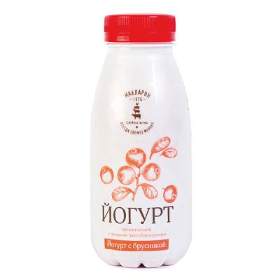  Йогурт питьевой МакЛарин с брусникой 250 мл в интернет-магазине свежих фермерских продуктов Apeti.ru