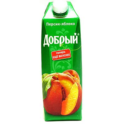 Нектар Добрый персик-яблоко с мякотью 1 л в Apeti.ru Нектар Добрый персик-яблоко с мякотью 1 л в интернет-магазине свежих фермерских продуктов Apeti.ru