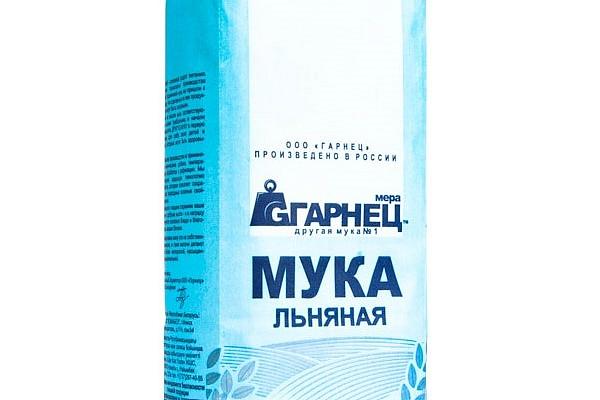  Мука льняная Гарнец 500 г в интернет-магазине продуктов с Преображенского рынка Apeti.ru