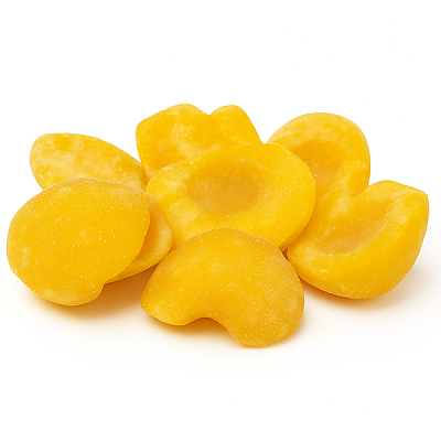 Персик замороженный, половинки