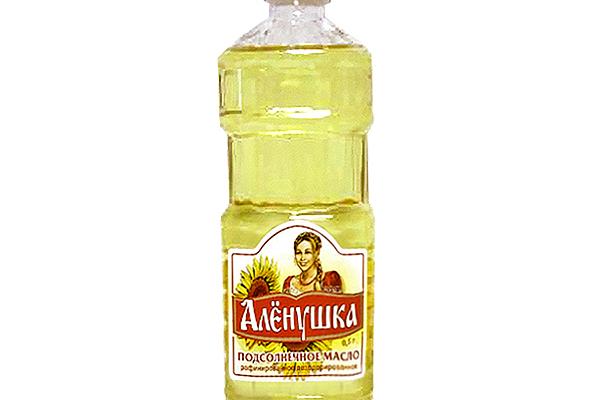  Масло подсолнечное Аленушка нерафинированное 0,5 л в интернет-магазине продуктов с Преображенского рынка Apeti.ru