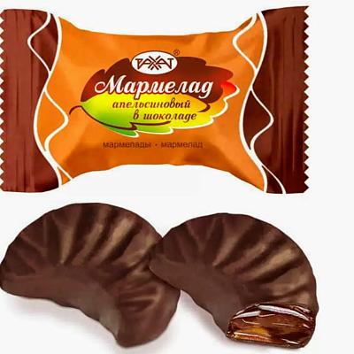  Мармелад апельсиновый желейный Рахат в шоколаде в интернет-магазине свежих фермерских продуктов Apeti.ru