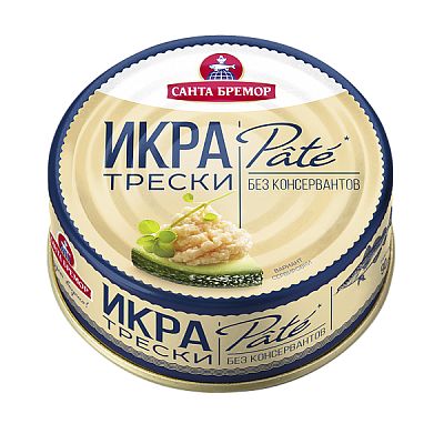 Икра трески деликатесная люкс Пате 90 г