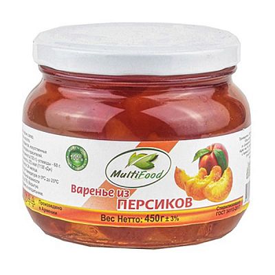 Варенье MultiFood из персиков 450 г
