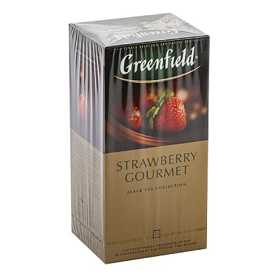 Чай черный Greenfield Strawberry Gourmet байховый 25 пак в Apeti.ru Чай черный Greenfield Strawberry Gourmet байховый 25 пак в интернет-магазине свежих фермерских продуктов Apeti.ru
