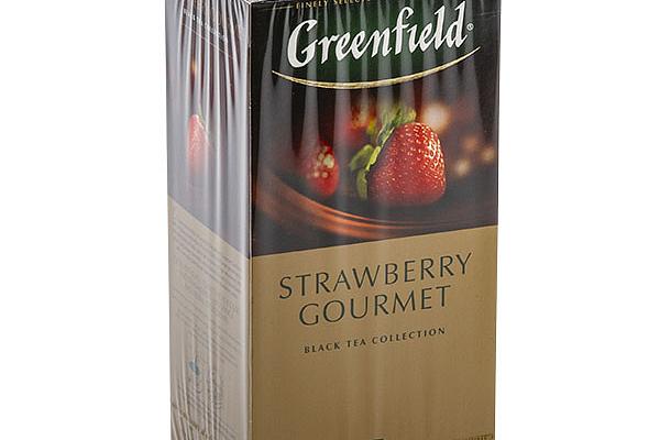  Чай черный Greenfield Strawberry Gourmet байховый 25 пак в интернет-магазине продуктов с Преображенского рынка Apeti.ru