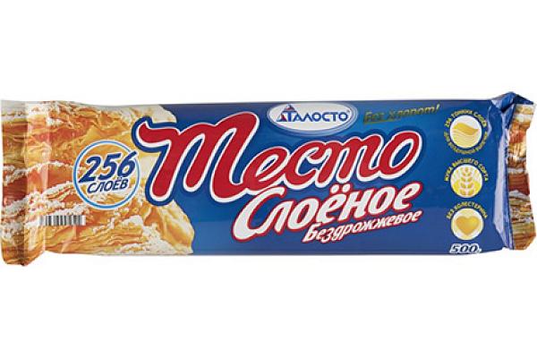  Тесто Талосто 256 слоев слоеное бездрожжевое, 500г в интернет-магазине продуктов с Преображенского рынка Apeti.ru