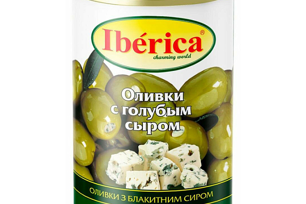  Оливки Iberica с голубым сыром 300 г в интернет-магазине продуктов с Преображенского рынка Apeti.ru
