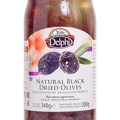  Маслины Delphi с косточкой Зароменес в масле 340 г в интернет-магазине свежих фермерских продуктов Apeti.ru