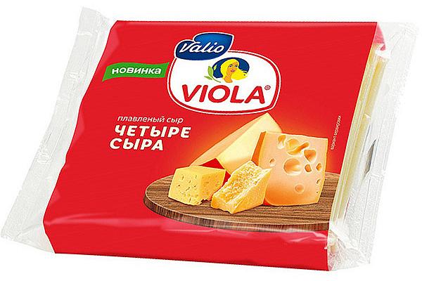  Сыр Viola четыре сыра плавленый 140 г в интернет-магазине продуктов с Преображенского рынка Apeti.ru