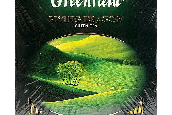  Чай зеленый Greenfield Flying Dragon 100 пак в интернет-магазине продуктов с Преображенского рынка Apeti.ru