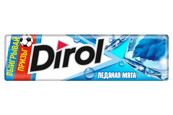  Жевательная резинка Dirol ледяная мята 13,6 г в интернет-магазине продуктов с Преображенского рынка Apeti.ru