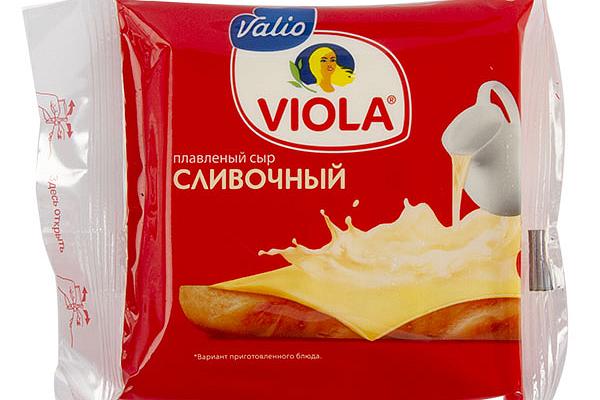  Сыр Viola плавленый сливочный 140 г в интернет-магазине продуктов с Преображенского рынка Apeti.ru