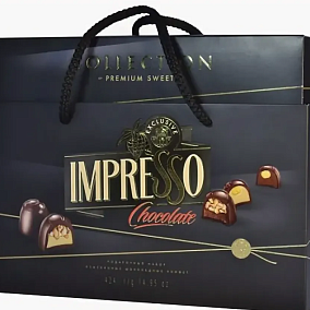  Спартак конфеты IMPRESSO 424 гр. 1*4шт.(черный)  в интернет-магазине свежих фермерских продуктов Apeti.ru