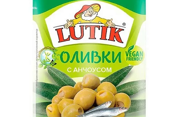  Оливки LUTIK с анчоусом 280 г в интернет-магазине продуктов с Преображенского рынка Apeti.ru