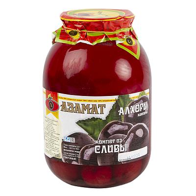 Компот Азамат из сливы 2 л в интернет-магазине свежих фермерских продуктов Apeti.ru