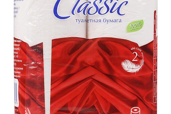  Туалетная бумага Мягкий знак classic двухслойная 4 шт в интернет-магазине продуктов с Преображенского рынка Apeti.ru