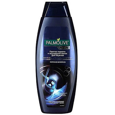 Шампунь Palmolive 2 в 1 против перхоти и выпадения волос морские минералы 380 мл