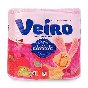  Туалетная бумага Veiro Classic Сладкий Аромат двухслойная 4 шт в интернет-магазине свежих фермерских продуктов Apeti.ru