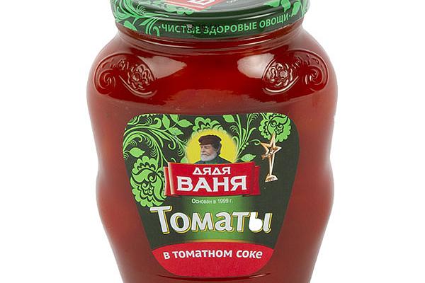  Томаты "Дядя Ваня" в собственном соку 680 г в интернет-магазине продуктов с Преображенского рынка Apeti.ru