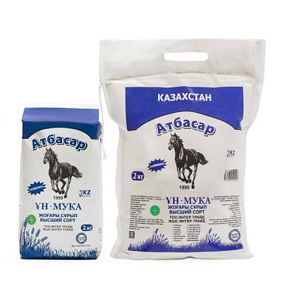 Мука пшеничная Атбасар высший сорт 2 кг